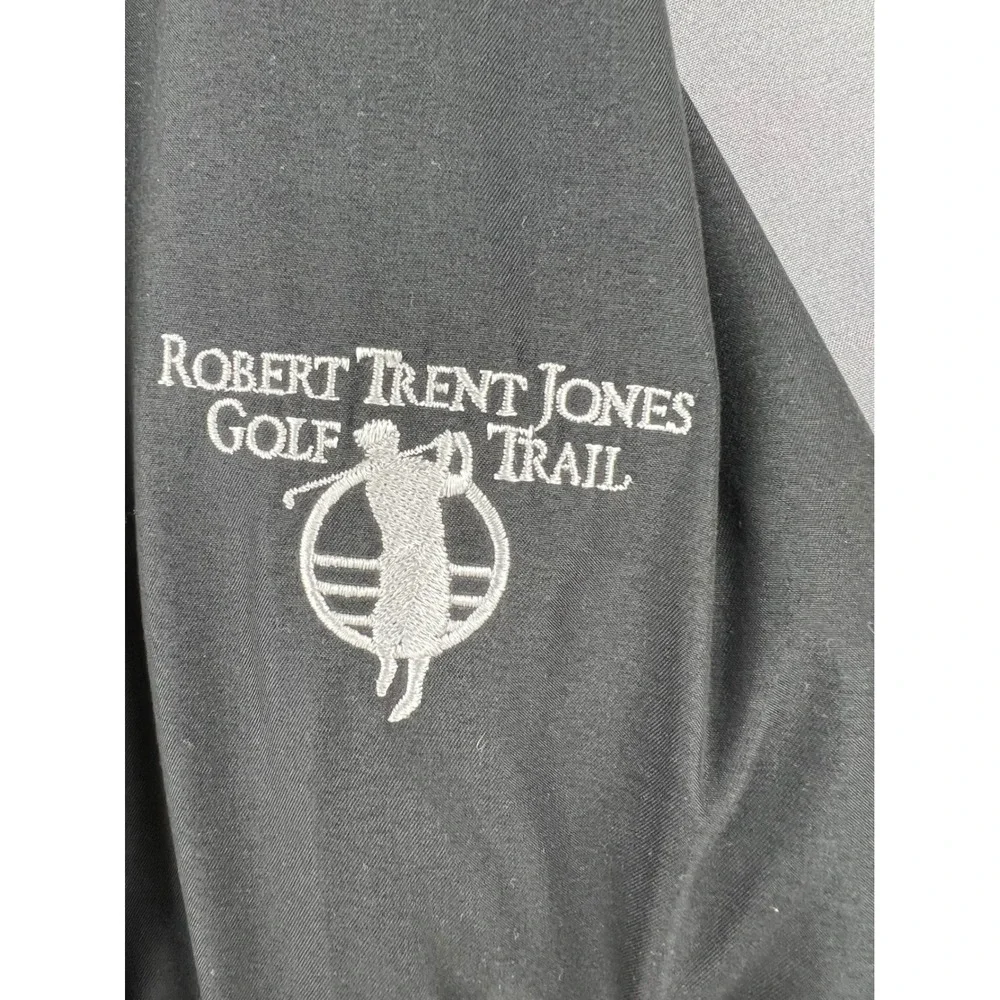 Ross Bridge Golf Windbreaker Pullover Mens Medium Gray Good RTJ Golf Trail VNeck